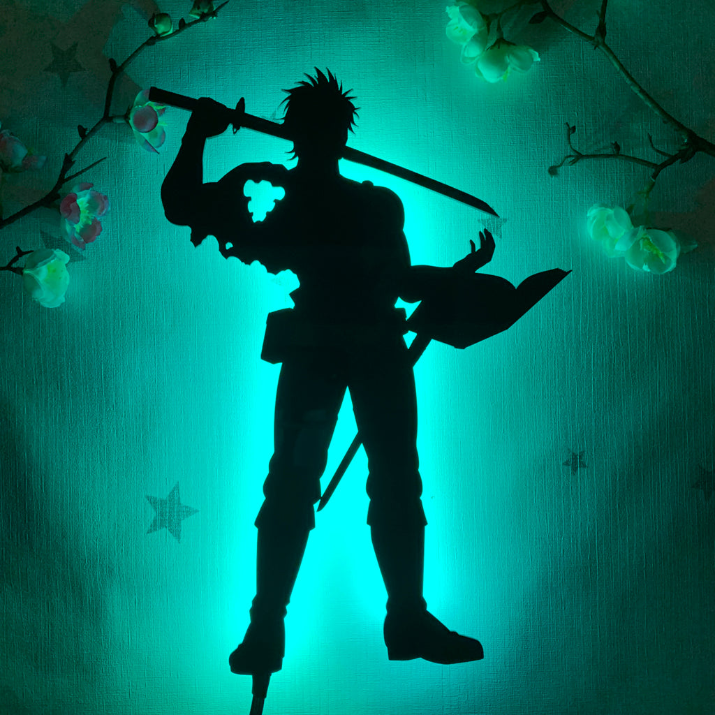 Black Clover Yami Sukehiro anime silhouette light