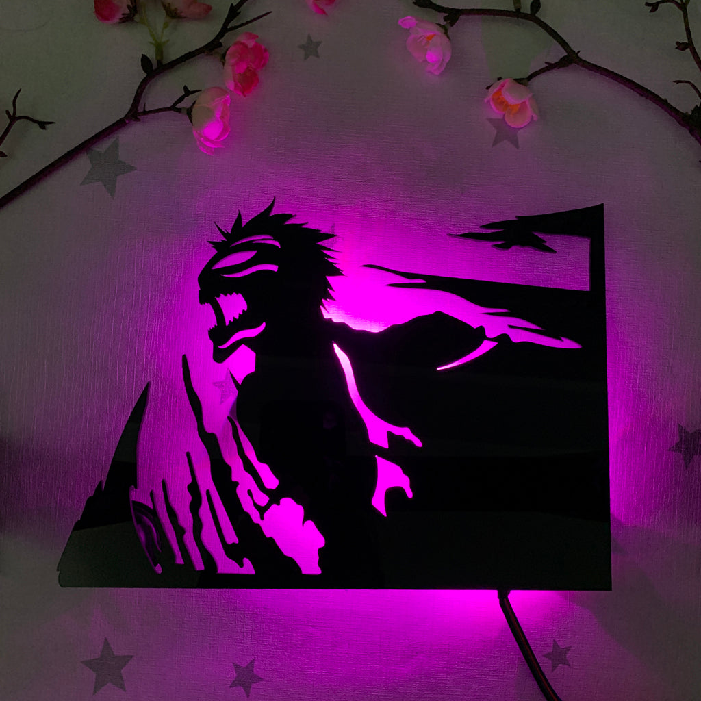 Bleach Hollow Ichigo anime silhouette light