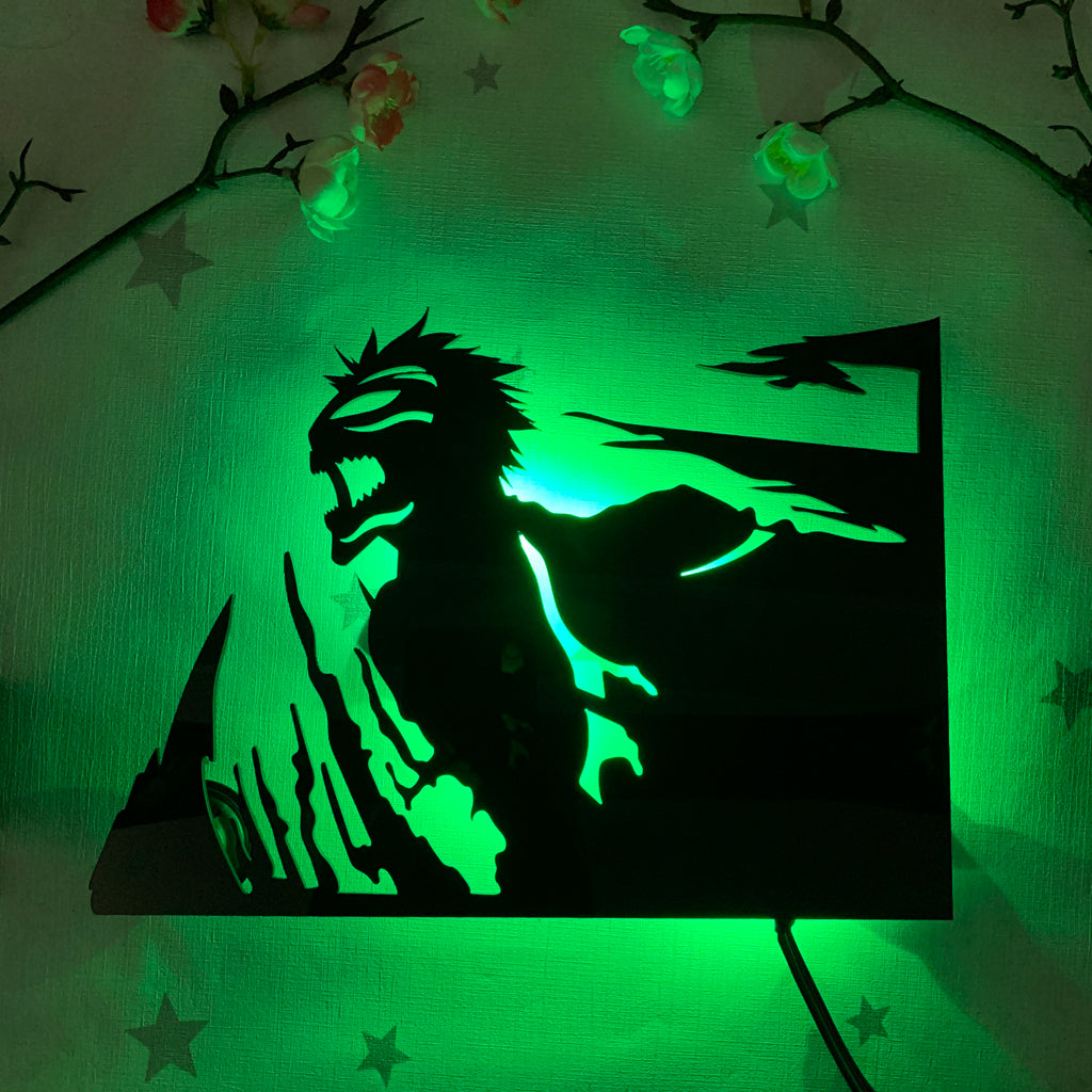 Bleach Hollow Ichigo anime silhouette light