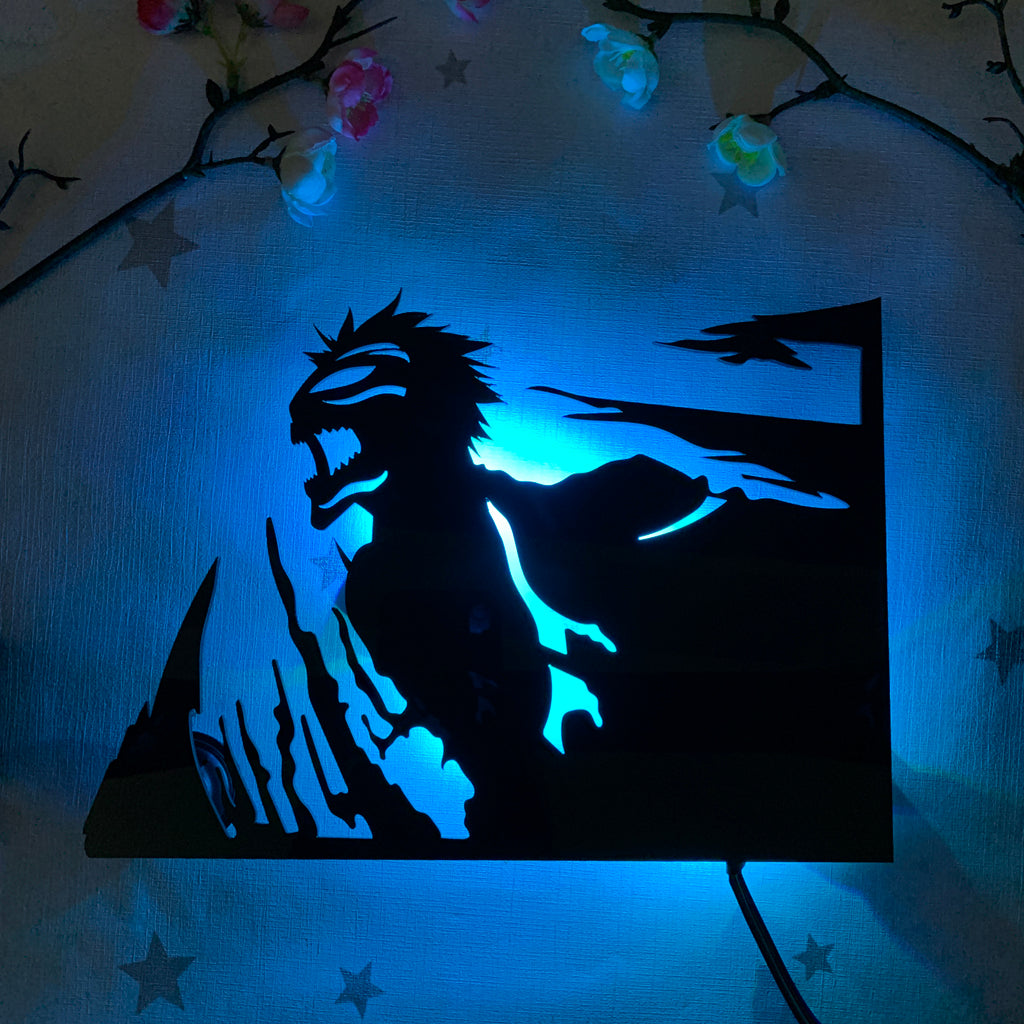 Bleach Hollow Ichigo anime silhouette light