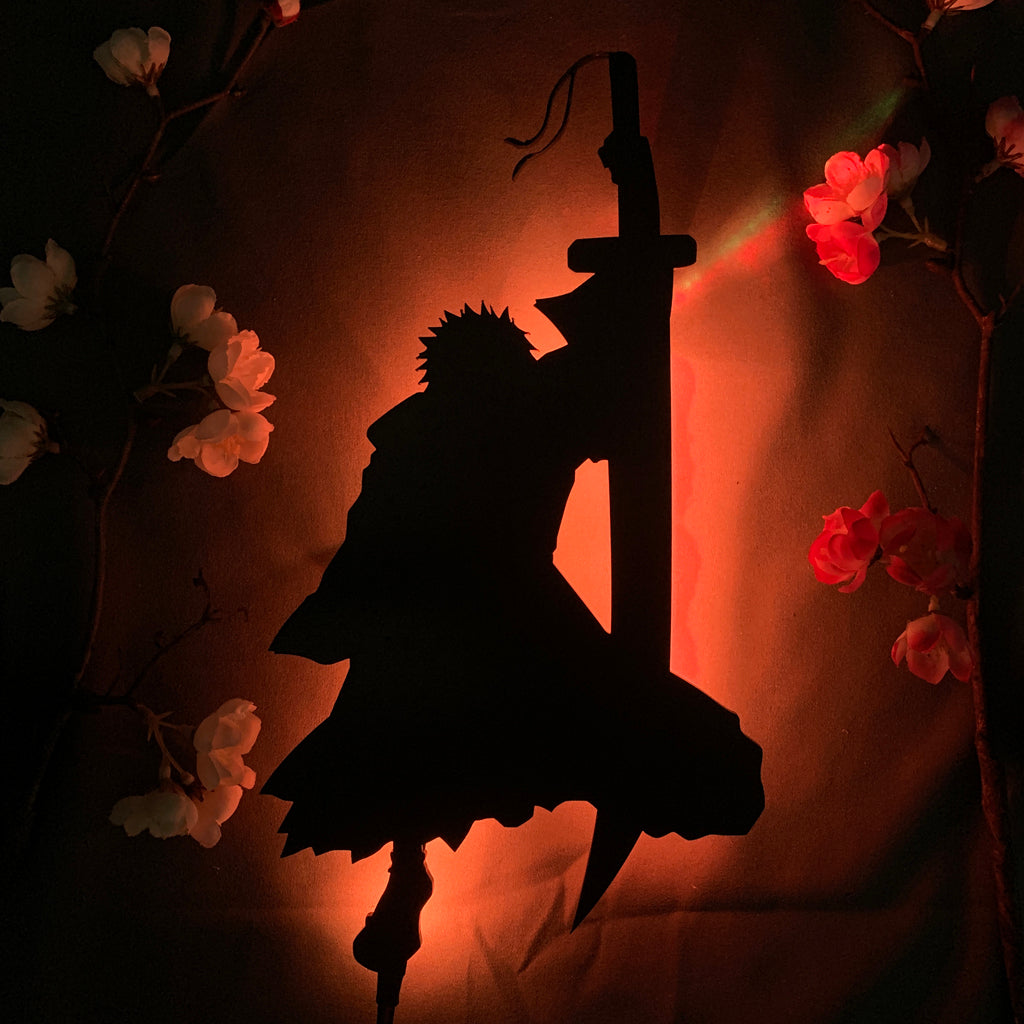 Bleach Ichigo Kurosaki anime silhouette light