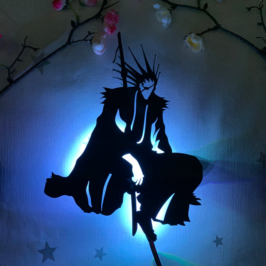 Bleach Kenpachi Zaraki anime silhouette light