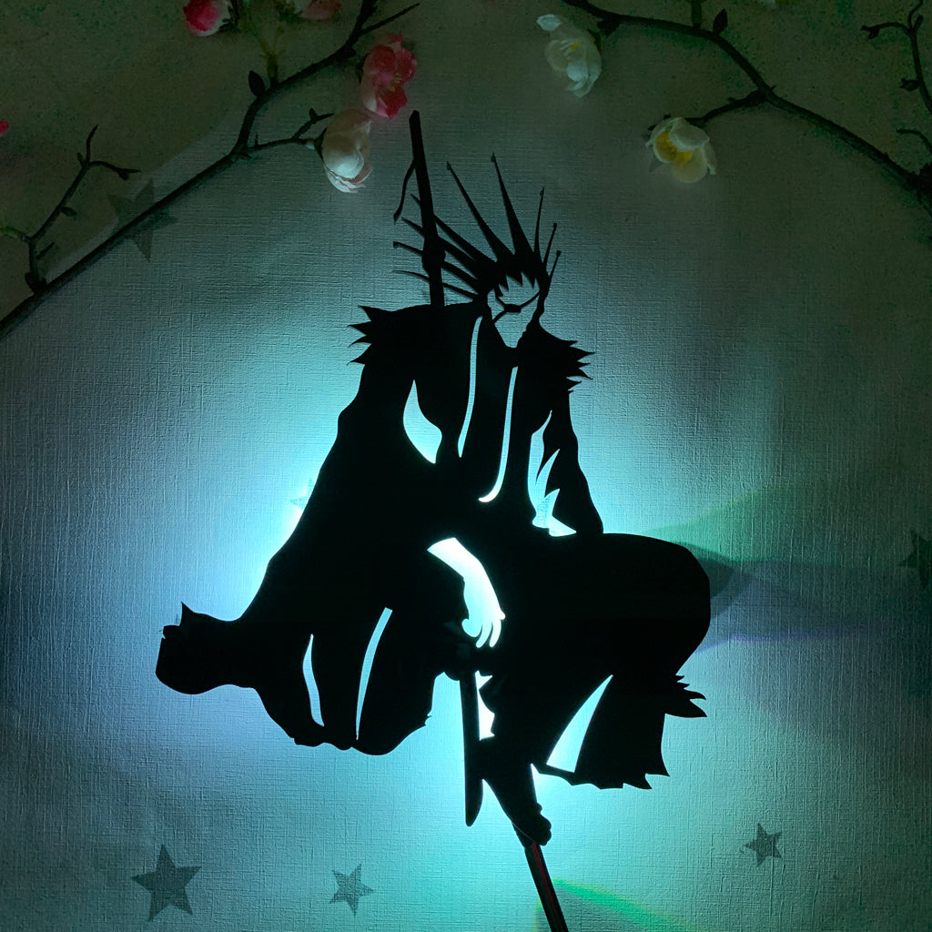 Bleach Kenpachi Zaraki anime silhouette light