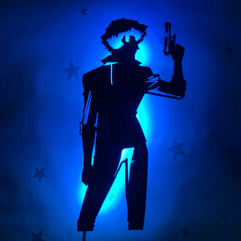 Cowboy Bebop Spike Spiegel anime silhouette light