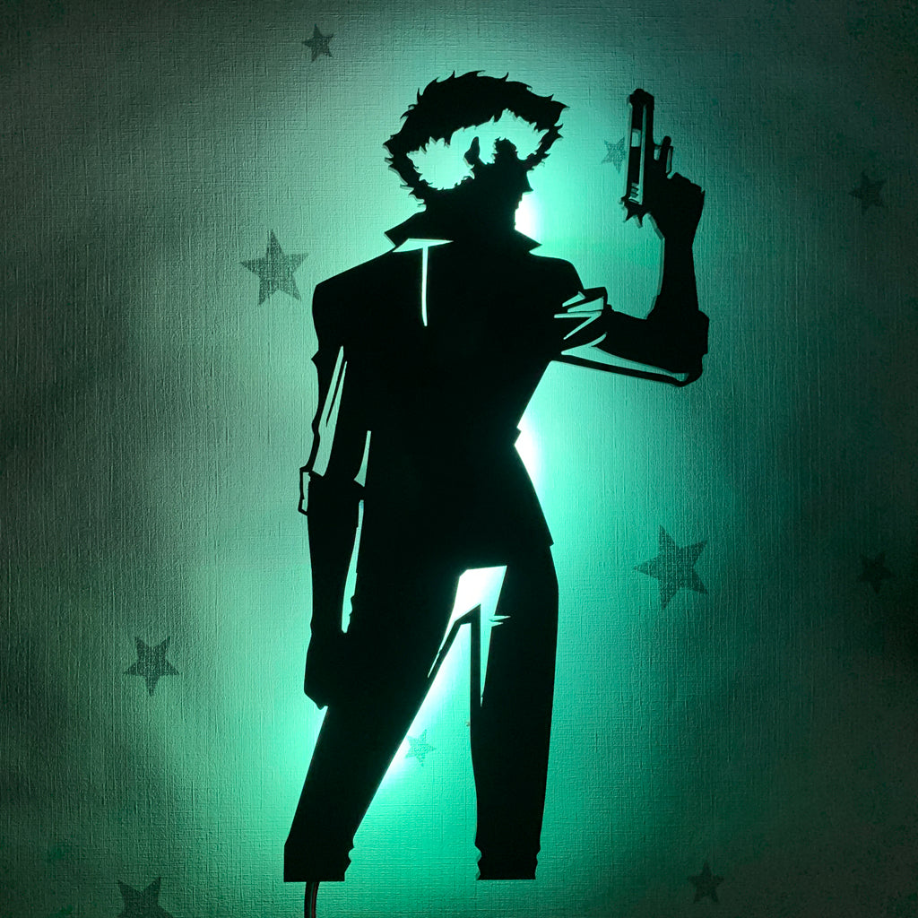 Cowboy Bebop Spike Spiegel anime silhouette light