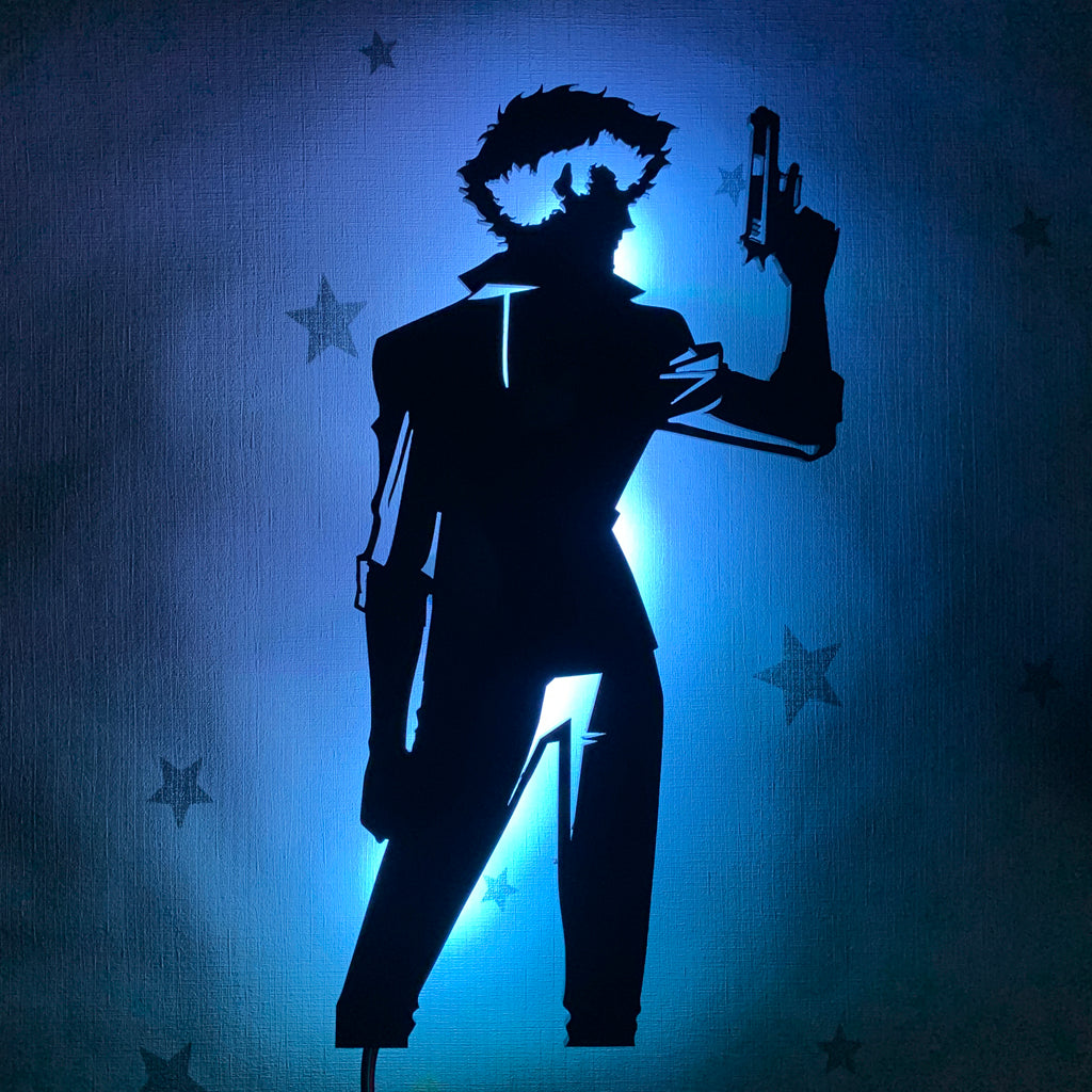 Cowboy Bebop Spike Spiegel anime silhouette light
