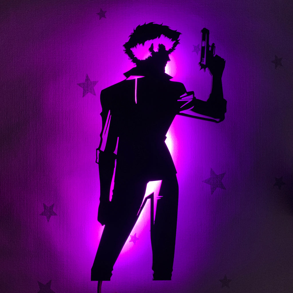 Cowboy Bebop Spike Spiegel anime silhouette light