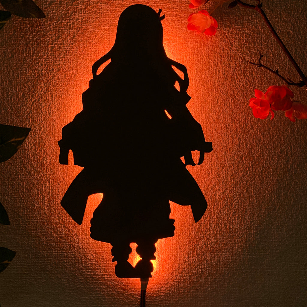 Demon Slayer Nezuko Kamado anime silhouette light