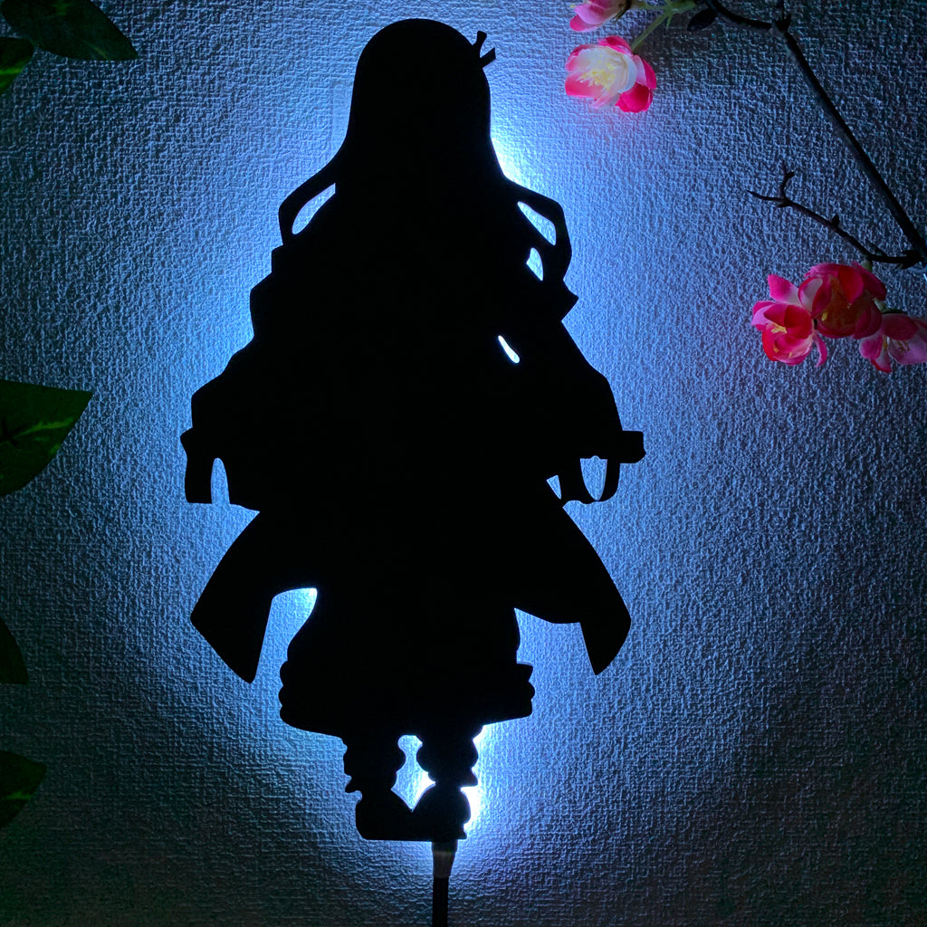 Demon Slayer Nezuko Kamado anime silhouette light