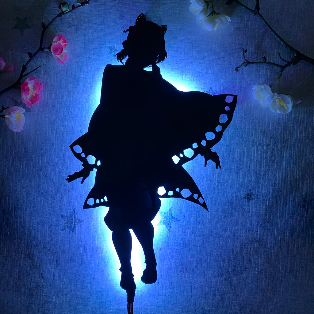 Demon Slayer Shinobu Kocho anime silhouette light
