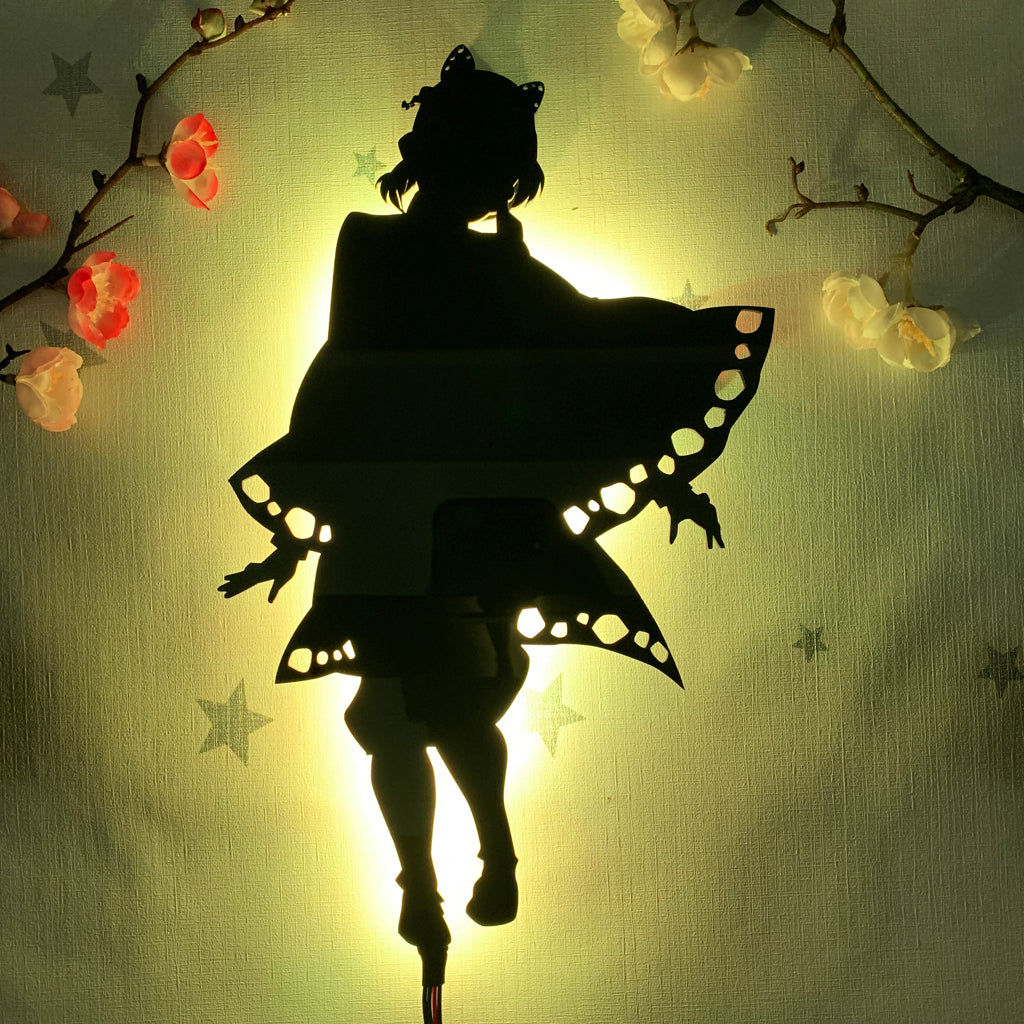 Demon Slayer Shinobu Kocho anime silhouette light