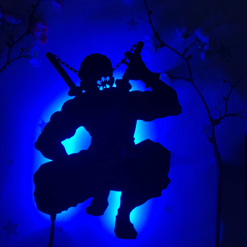 Demon Slayer Tengen Uzui anime silhouette light