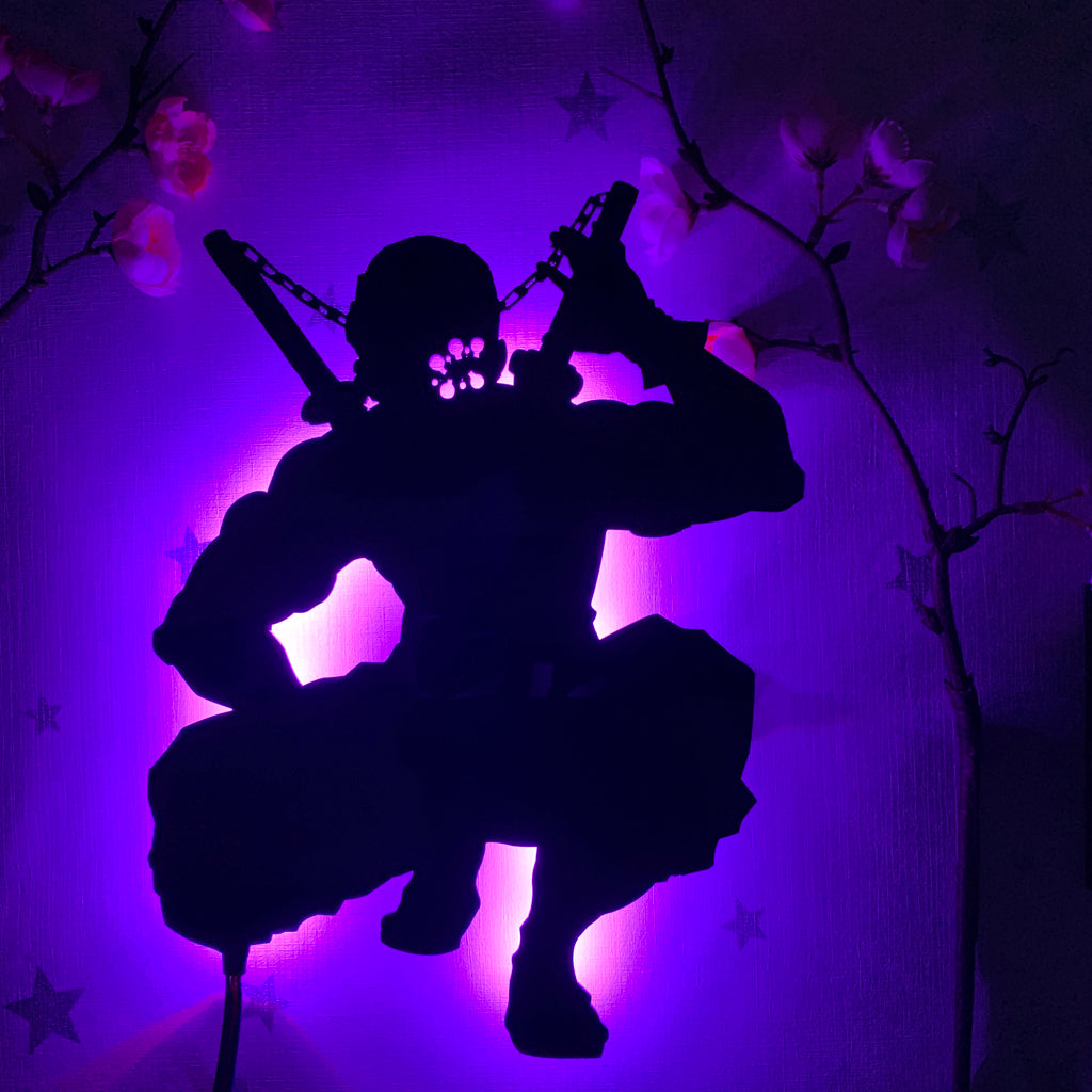 Demon Slayer Tengen Uzui anime silhouette light