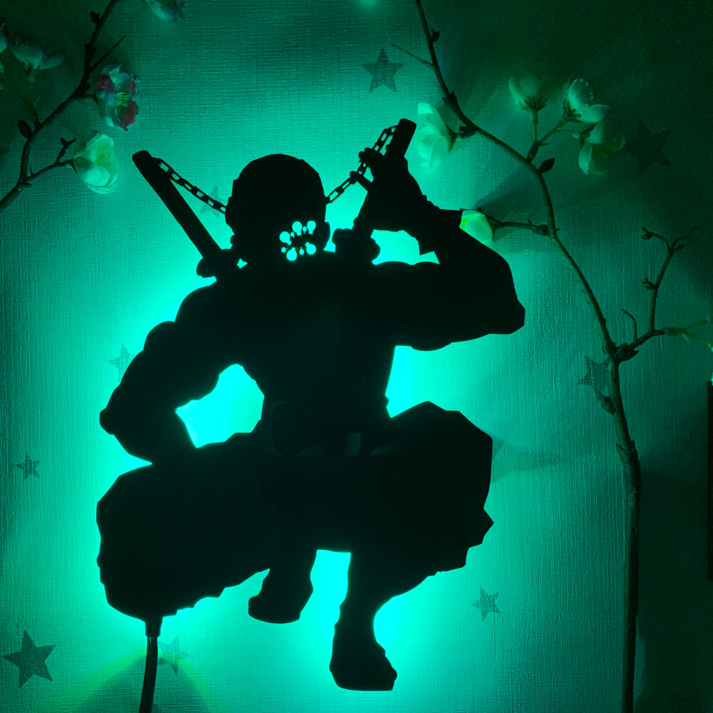 Demon Slayer Tengen Uzui anime silhouette light