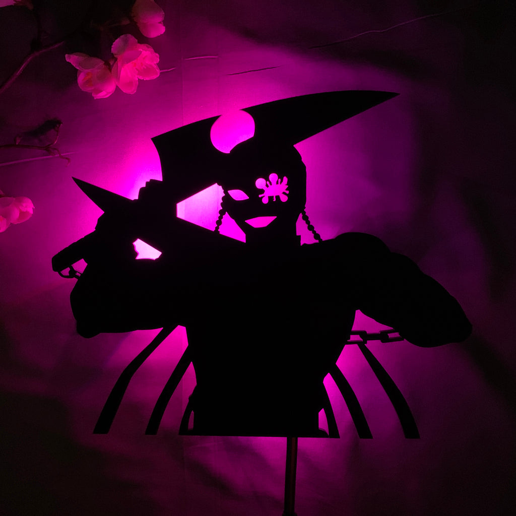 Demon Slayer Tengen Uzui anime silhouette light