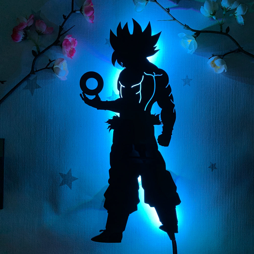 Dragon Ball Goku anime silhouette light
