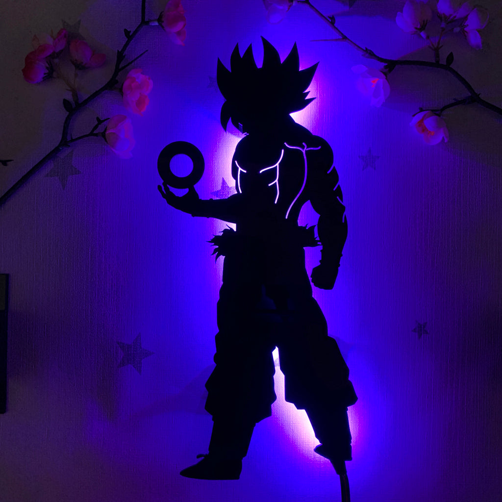 Dragon Ball Goku anime silhouette light