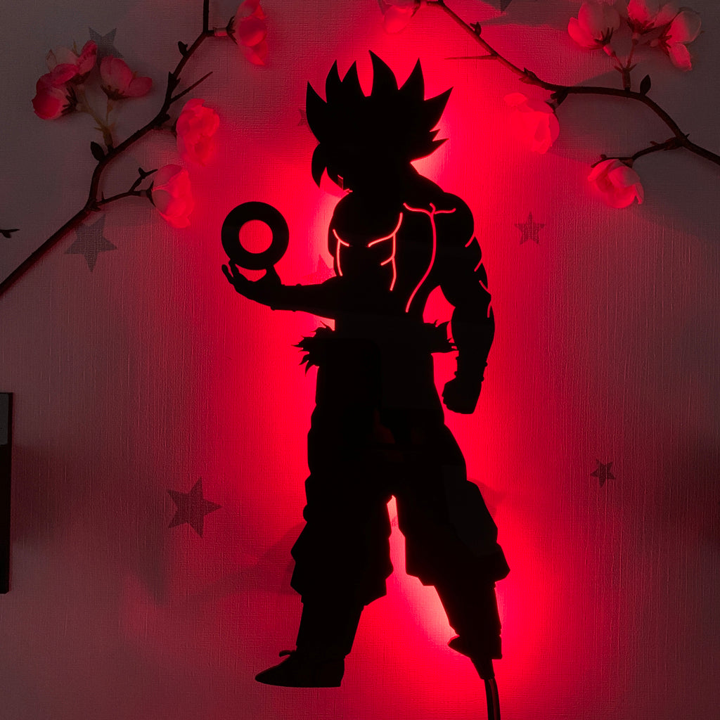 Dragon Ball Goku anime silhouette light