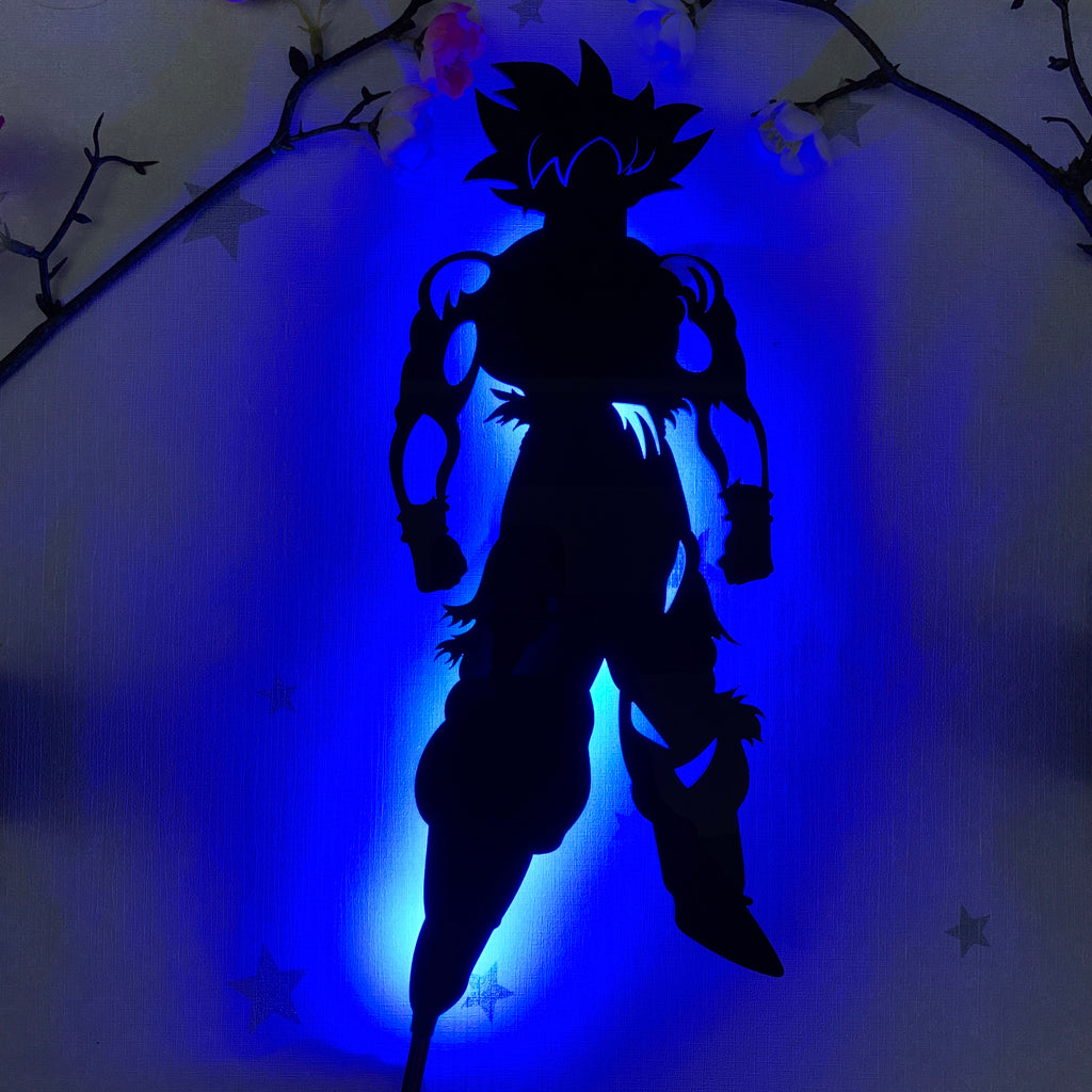 Dragon Ball Goku anime silhouette light