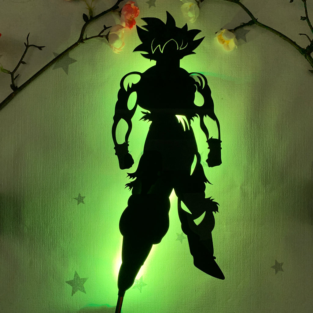 Dragon Ball Goku anime silhouette light