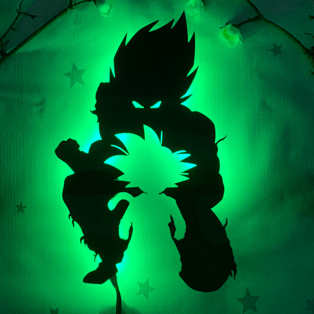 Dragon Ball Goku anime silhouette light