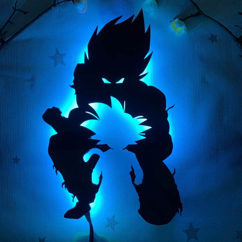 Dragon Ball Goku anime silhouette light