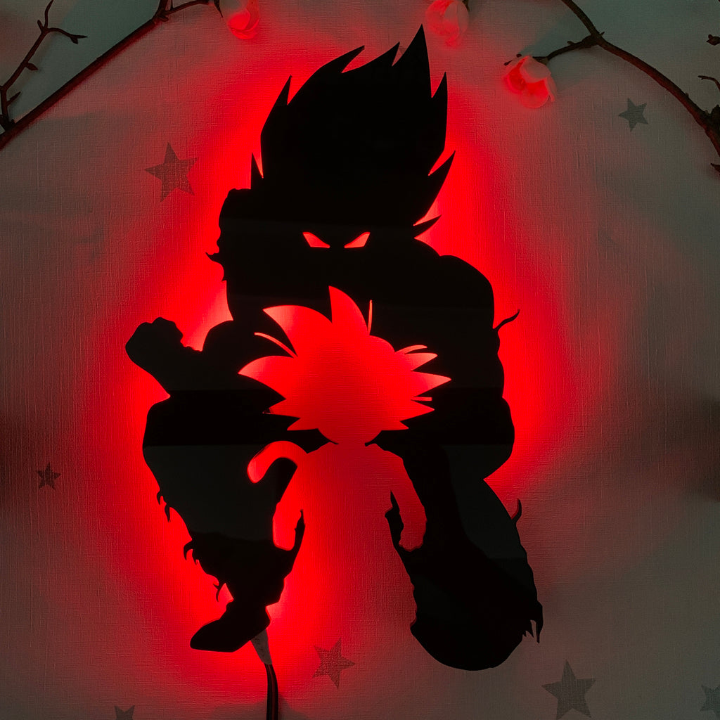 Dragon Ball Goku anime silhouette light