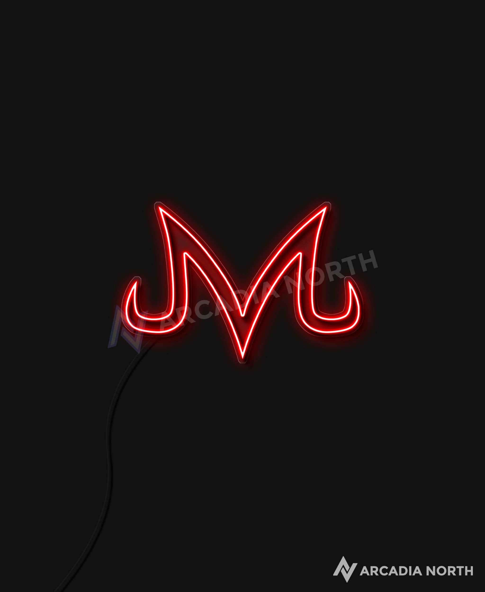 Dragon Ball Z Majin symbol anime neon sign by Arcadia North