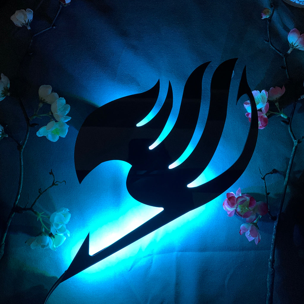 Fairy Tail Guild Emblem anime silhouette light