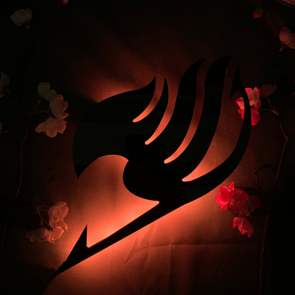 Fairy Tail Guild Emblem anime silhouette light
