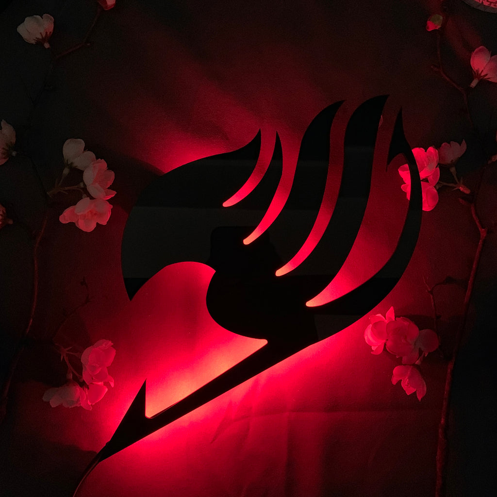 Fairy Tail Guild Emblem Anime Silhouette Light