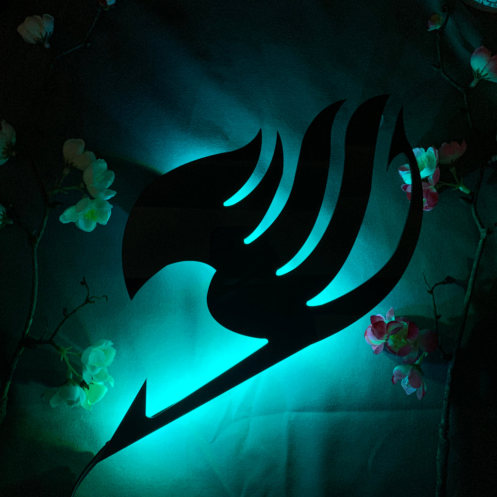 Fairy Tail Guild Emblem anime silhouette light