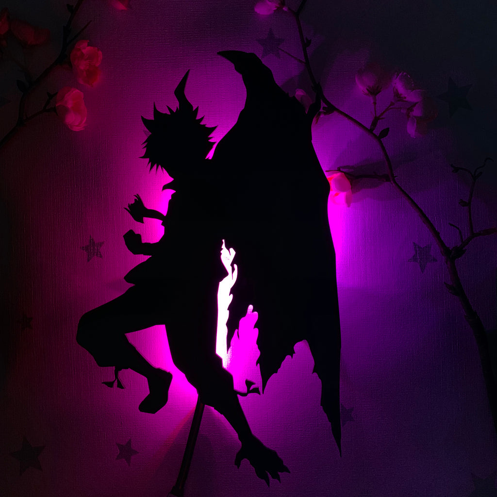 Fairy Tail Natsu Dragneel anime silhouette light