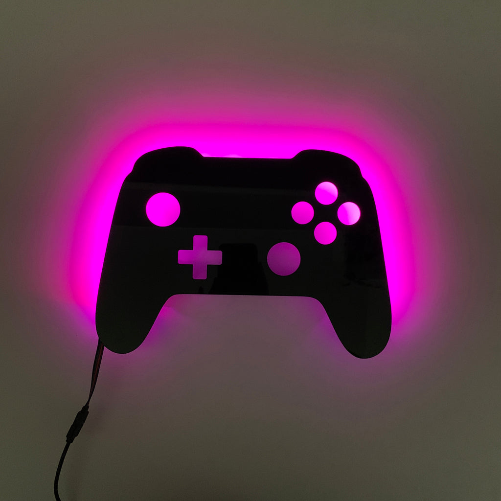 Gaming controller silhouette light
