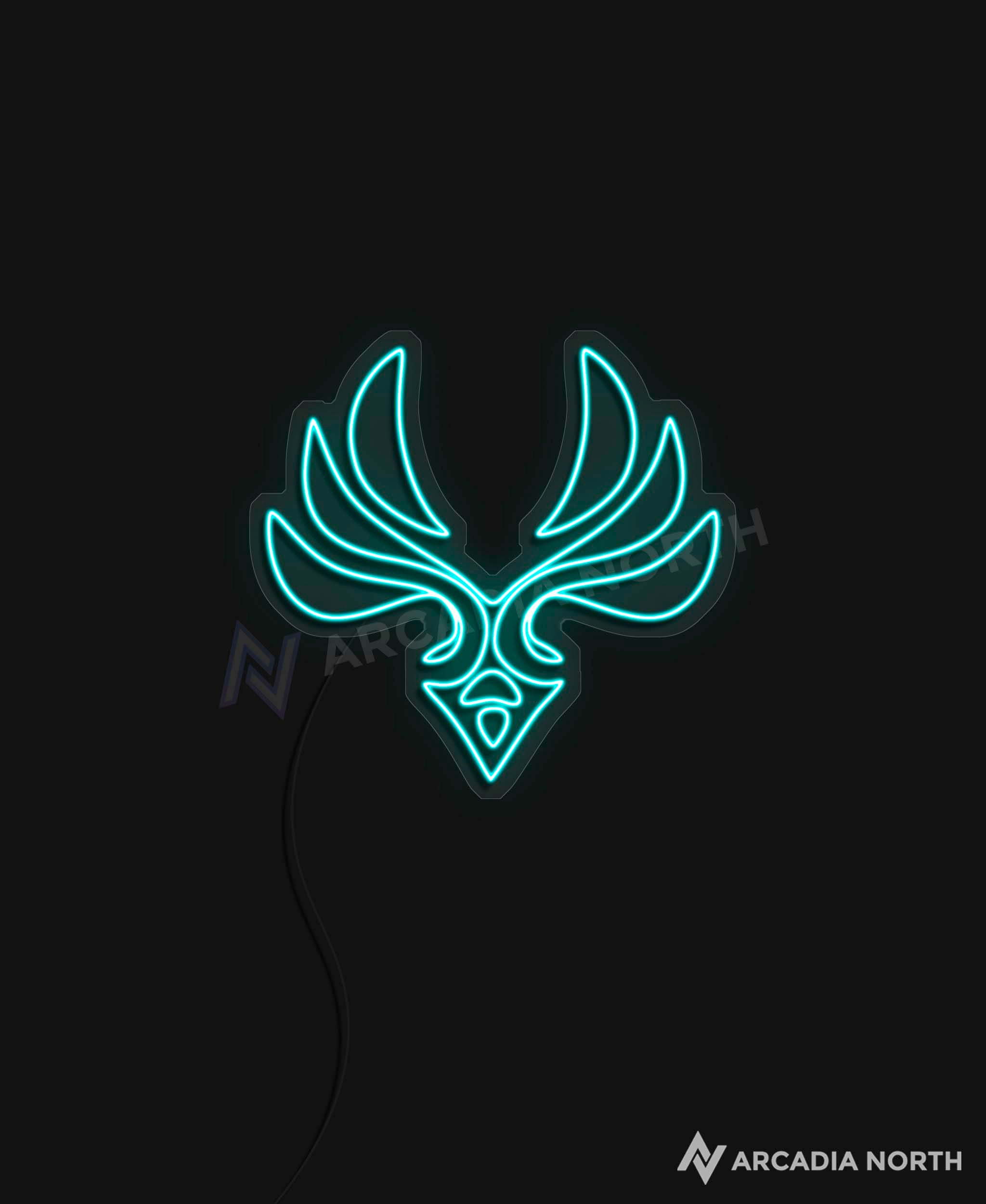 Genshin Impact Anemo symbol gaming neon sign by Arcadia North