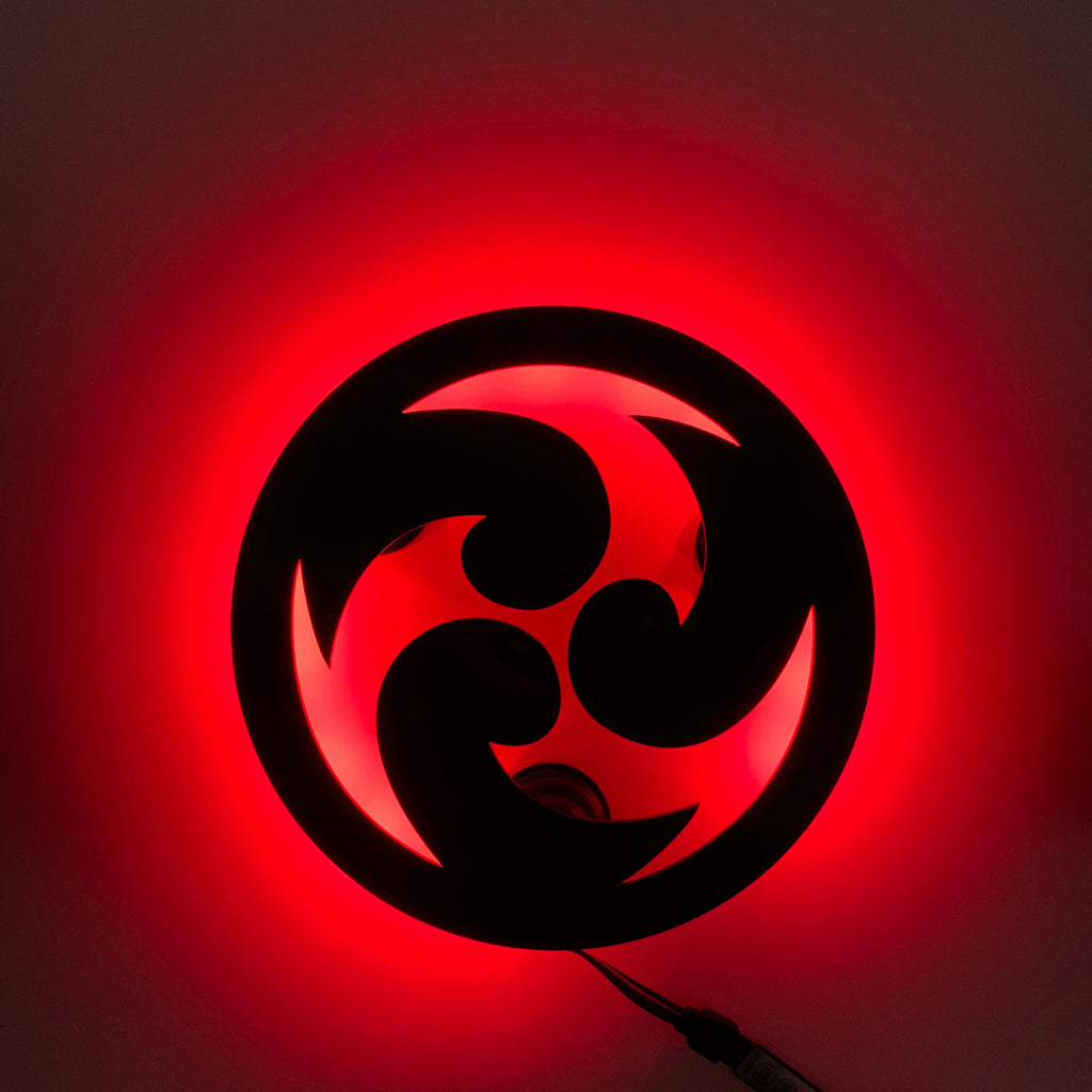 Genshin Impact Electro symbol gaming silhouette light