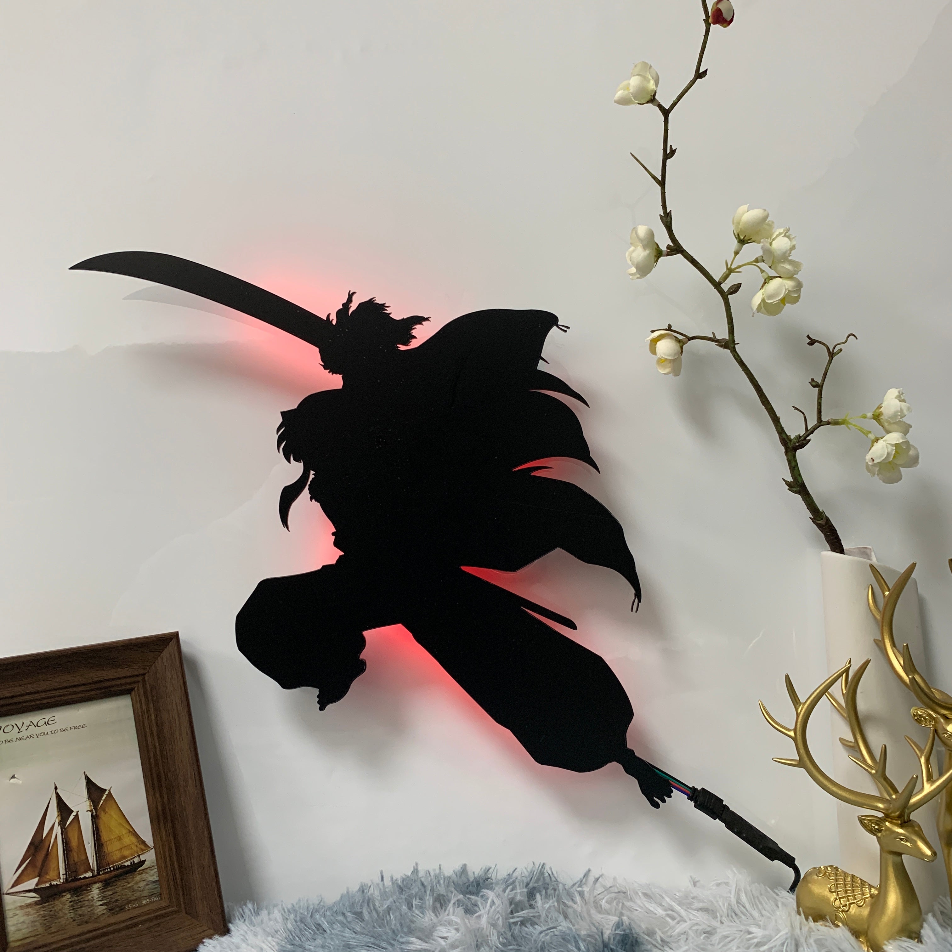 Inuyasha anime silhouette light