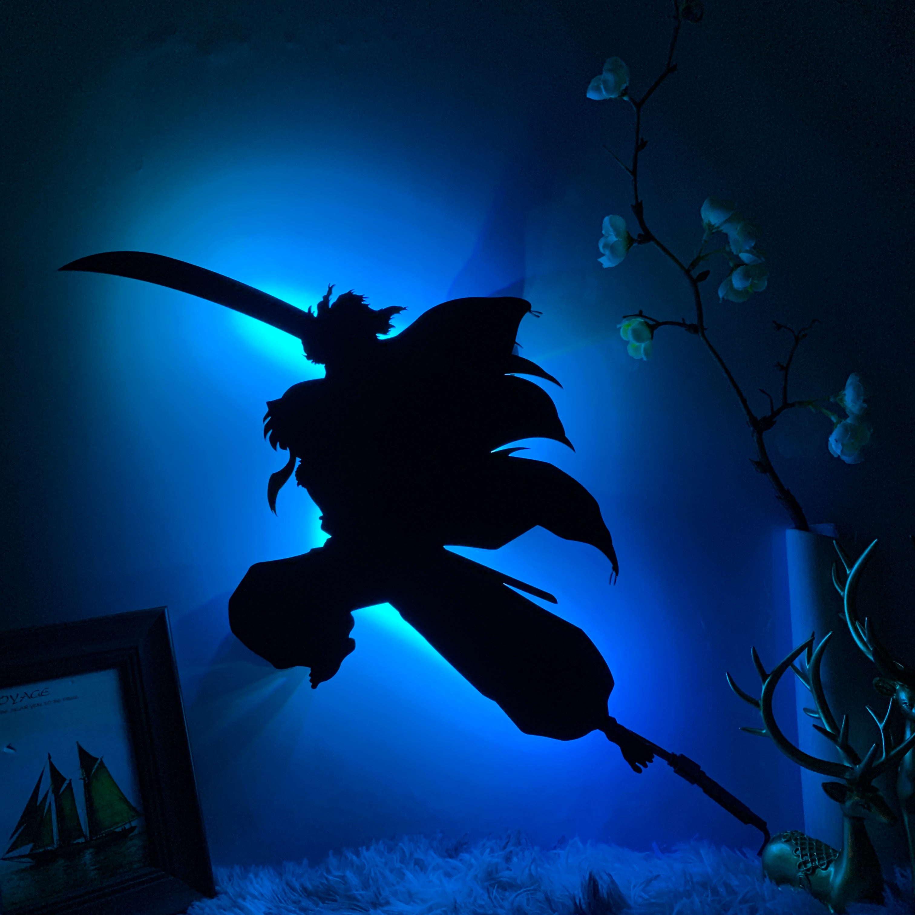 Inuyasha anime silhouette light