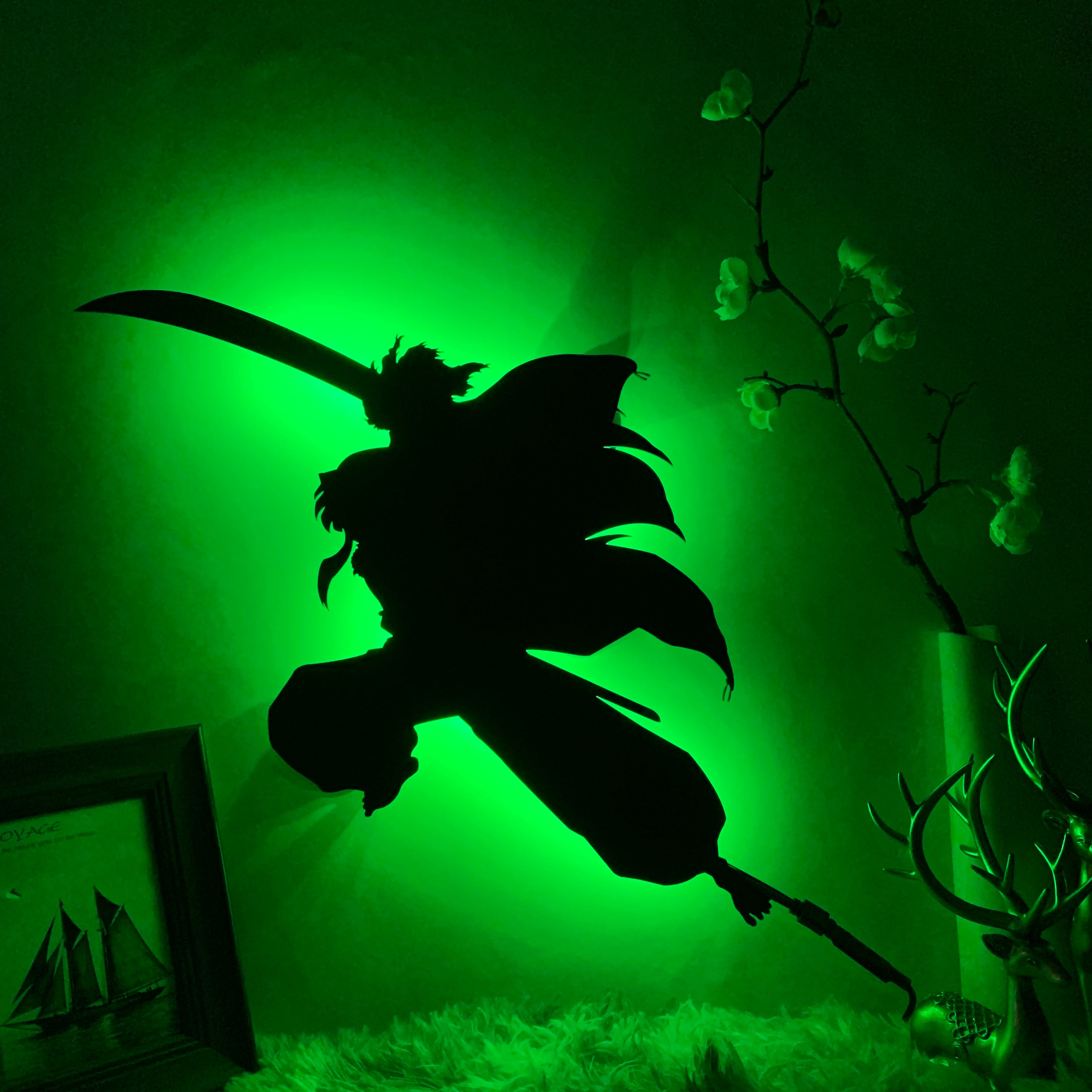 Inuyasha anime silhouette light