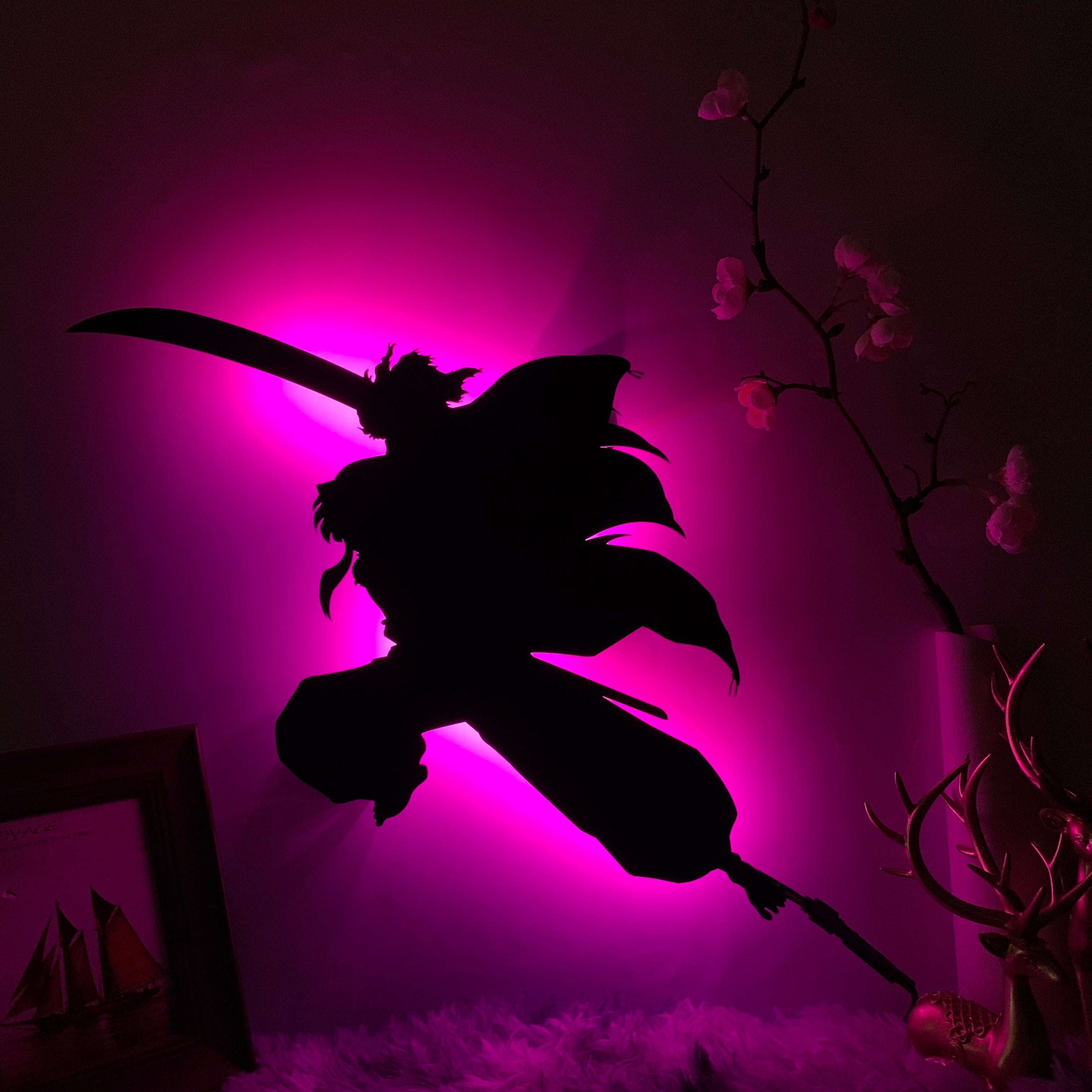 Inuyasha anime silhouette light