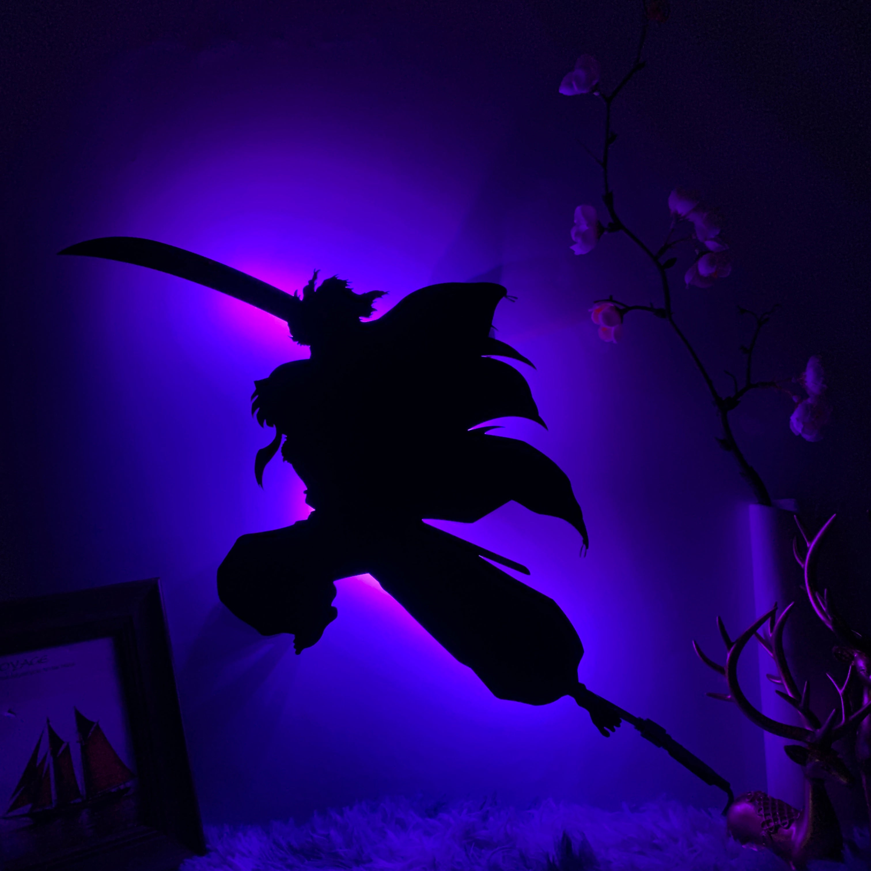 Inuyasha anime silhouette light