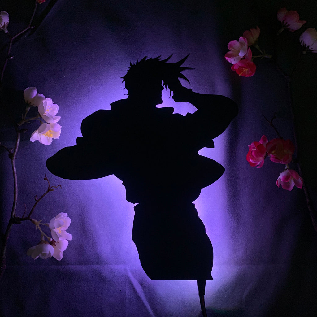 JoJo's Bizarre Adventure Joseph Joestar pose anime silhouette light