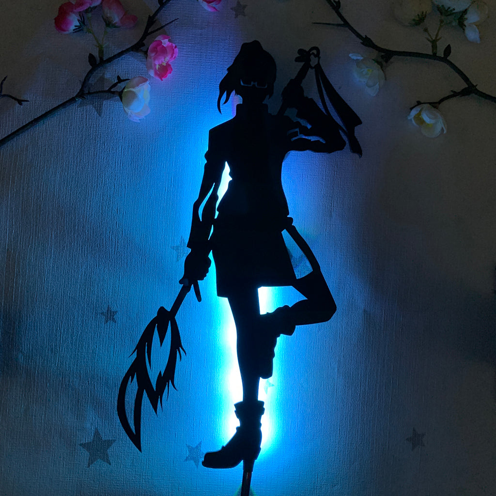 Jujutsu Kaisen Maki Zen'in anime silhouette light