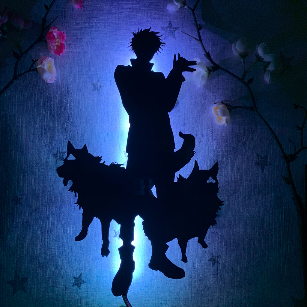 Jujutsu Kaisen Megumi Fushiguro anime silhouette light