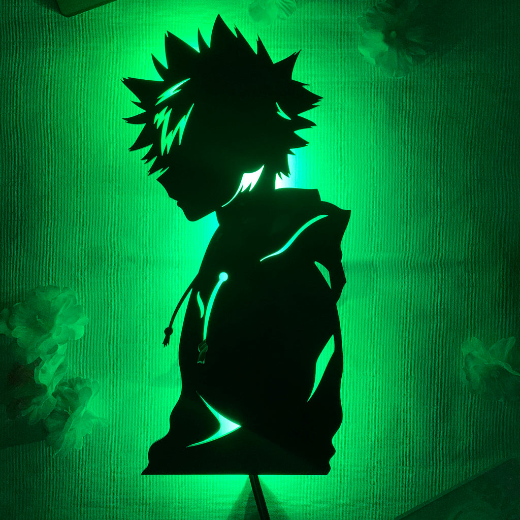 My Hero Academia Bakugo anime silhouette light