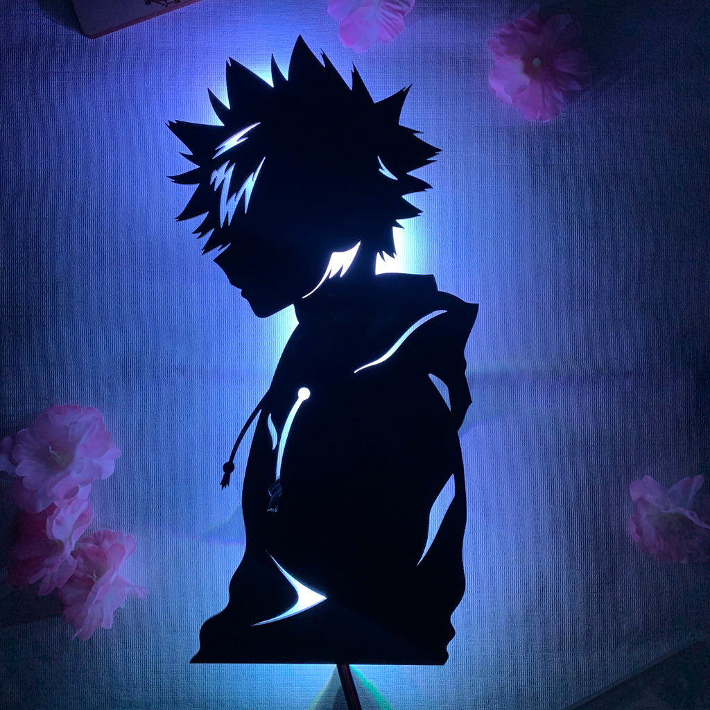 My Hero Academia Bakugo anime silhouette light