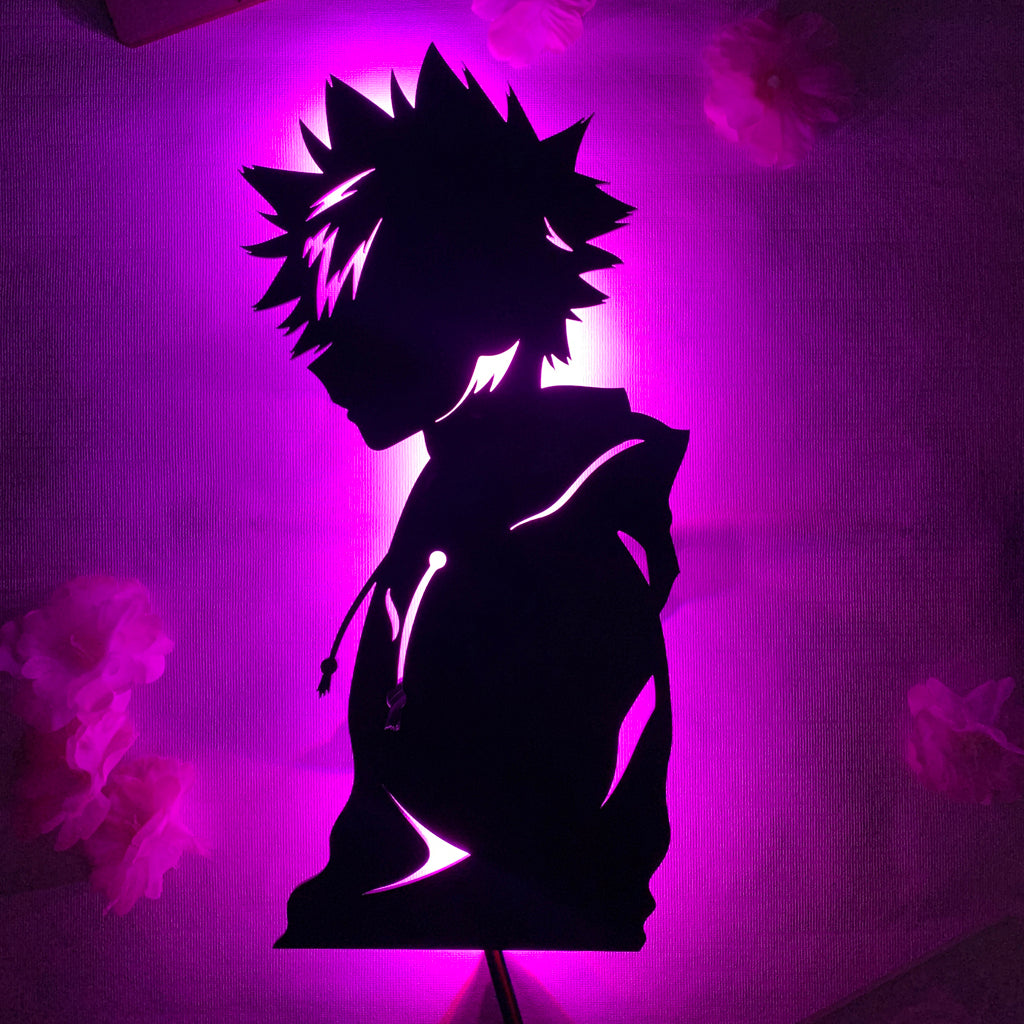 My Hero Academia Bakugo anime silhouette light