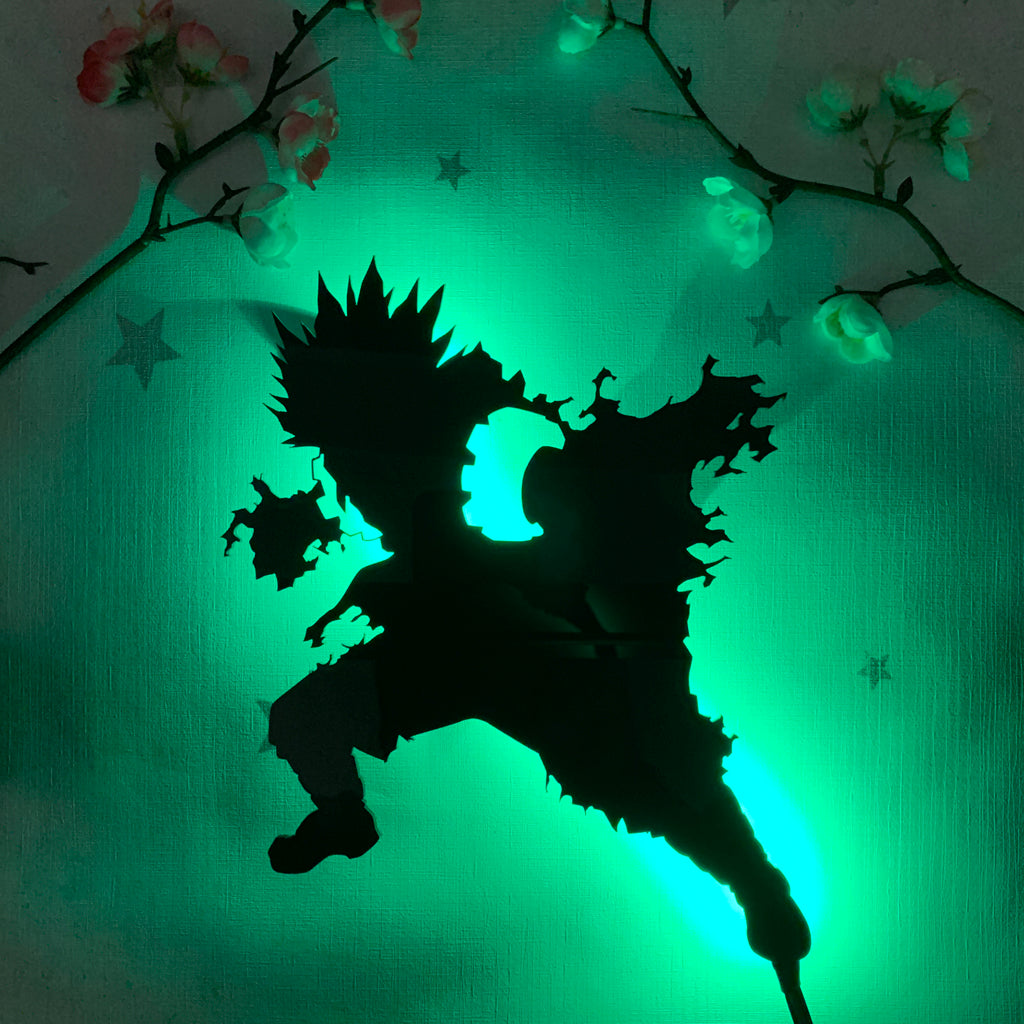 My Hero Academia Eijiro Kirishima anime silhouette light