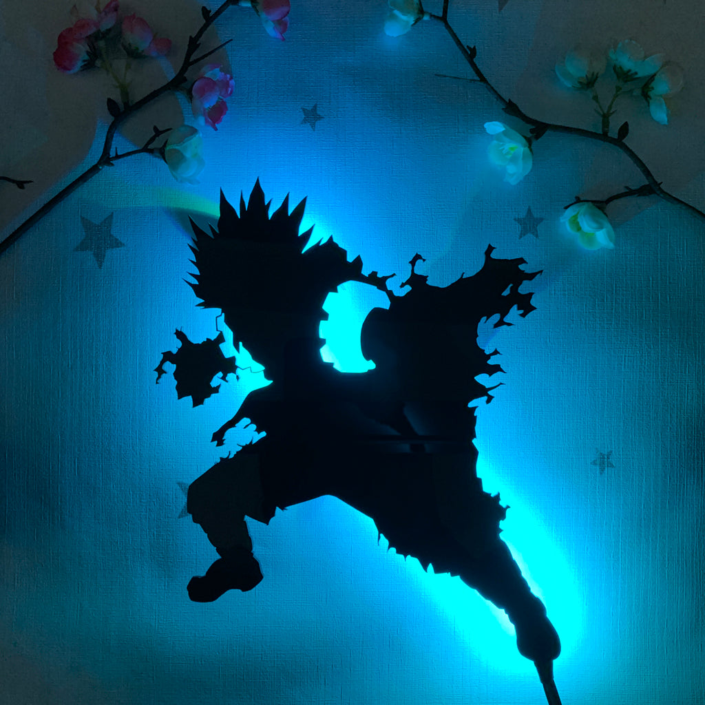 My Hero Academia Eijiro Kirishima anime silhouette light
