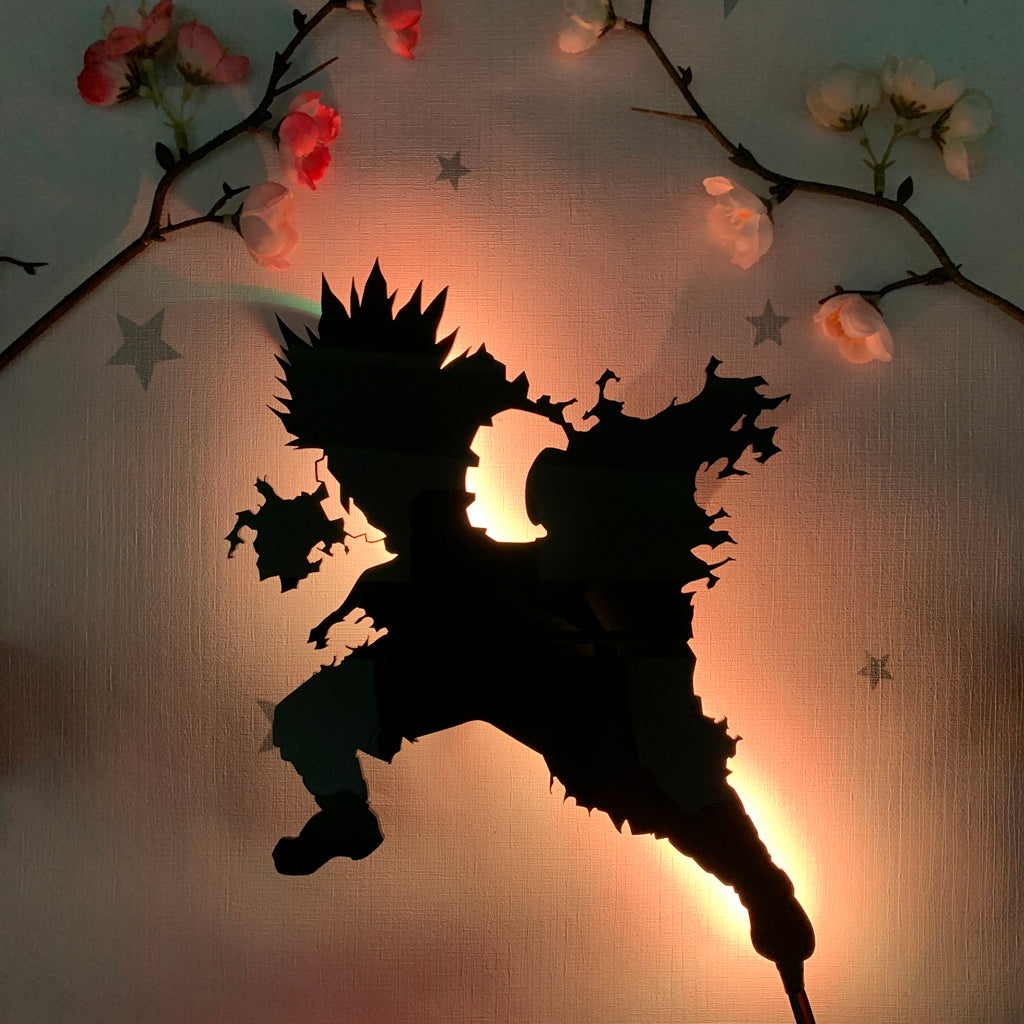 My Hero Academia Eijiro Kirishima anime silhouette light
